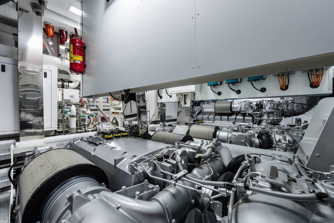 a large machine with many wires aboard TOUCH ME Yacht for Sale