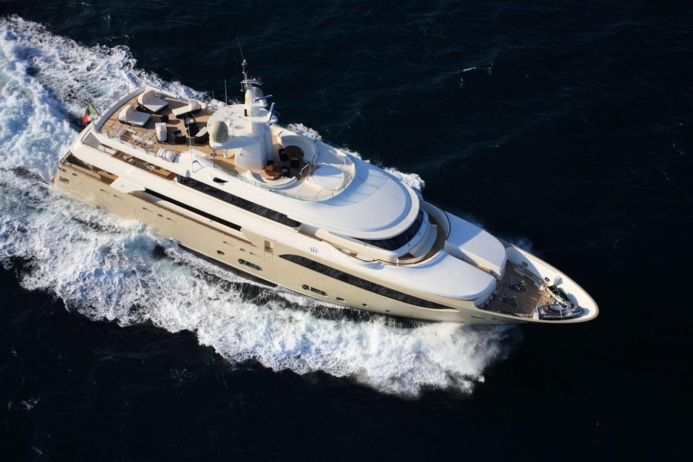a high angle view of a ship aboard BEHIKE Yacht for Sale