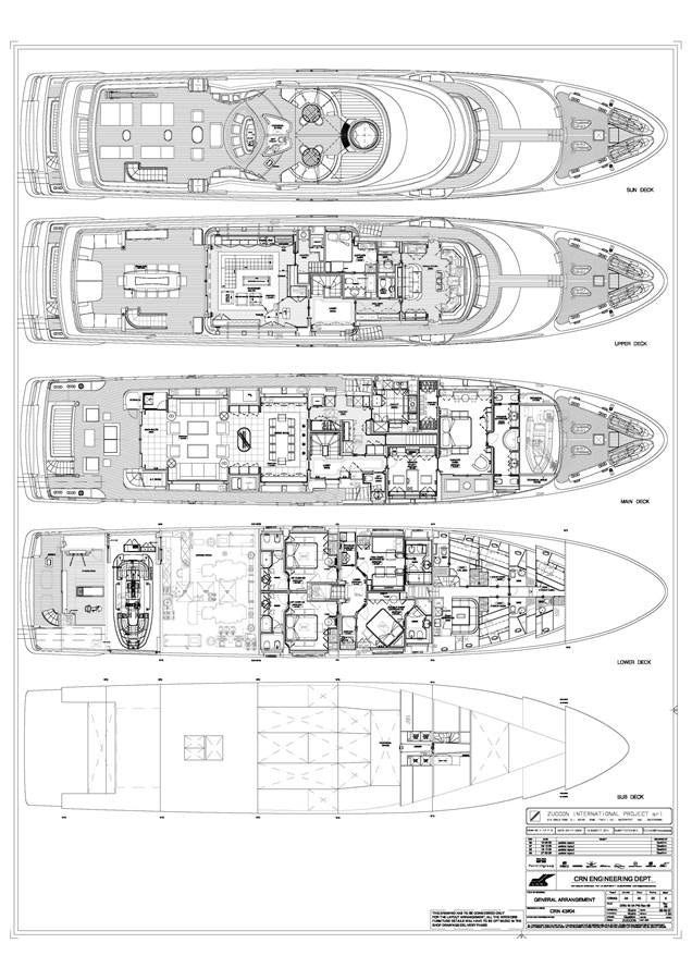 diagram, engineering drawing aboard BEHIKE Yacht for Sale