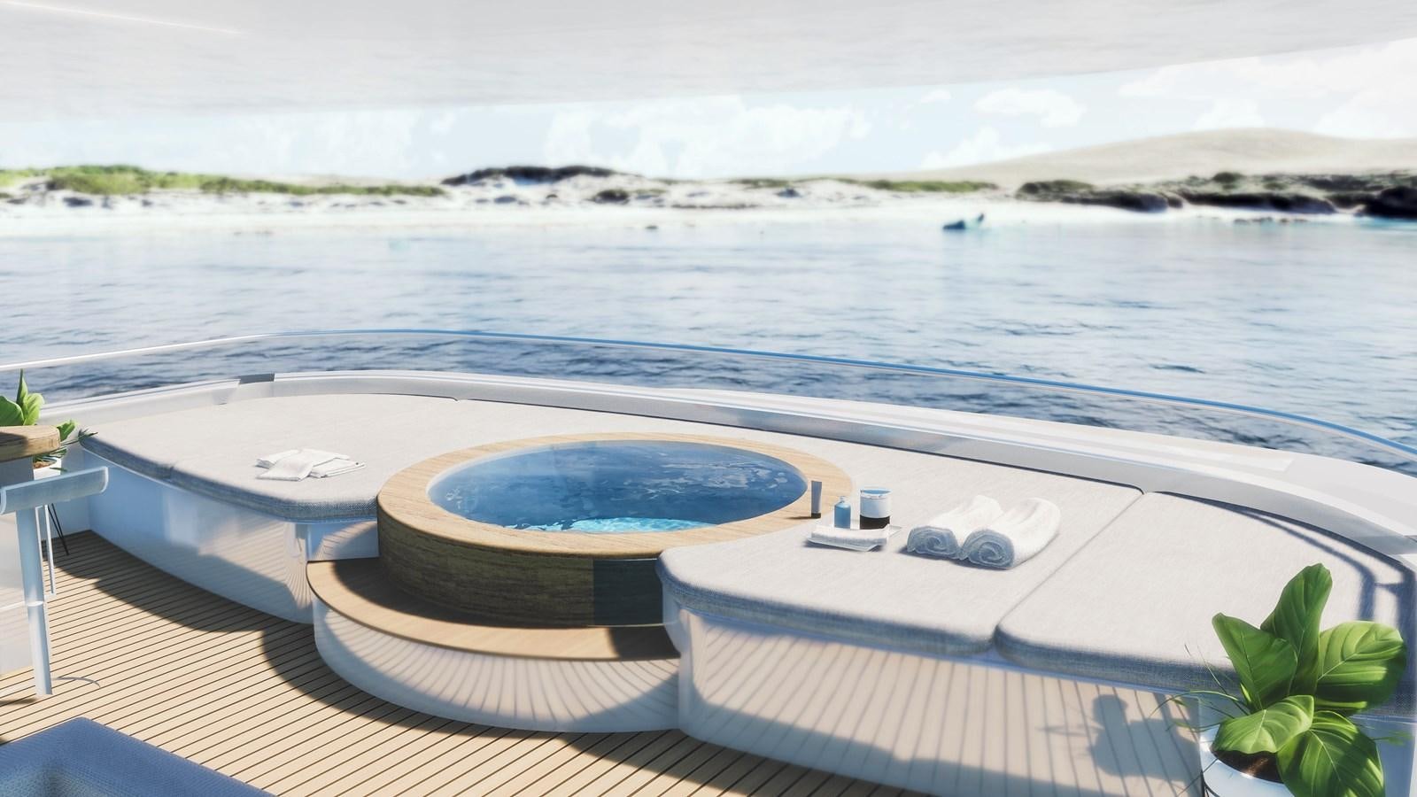 a pool on a deck aboard EXPLORER ICE CLASS Yacht for Sale