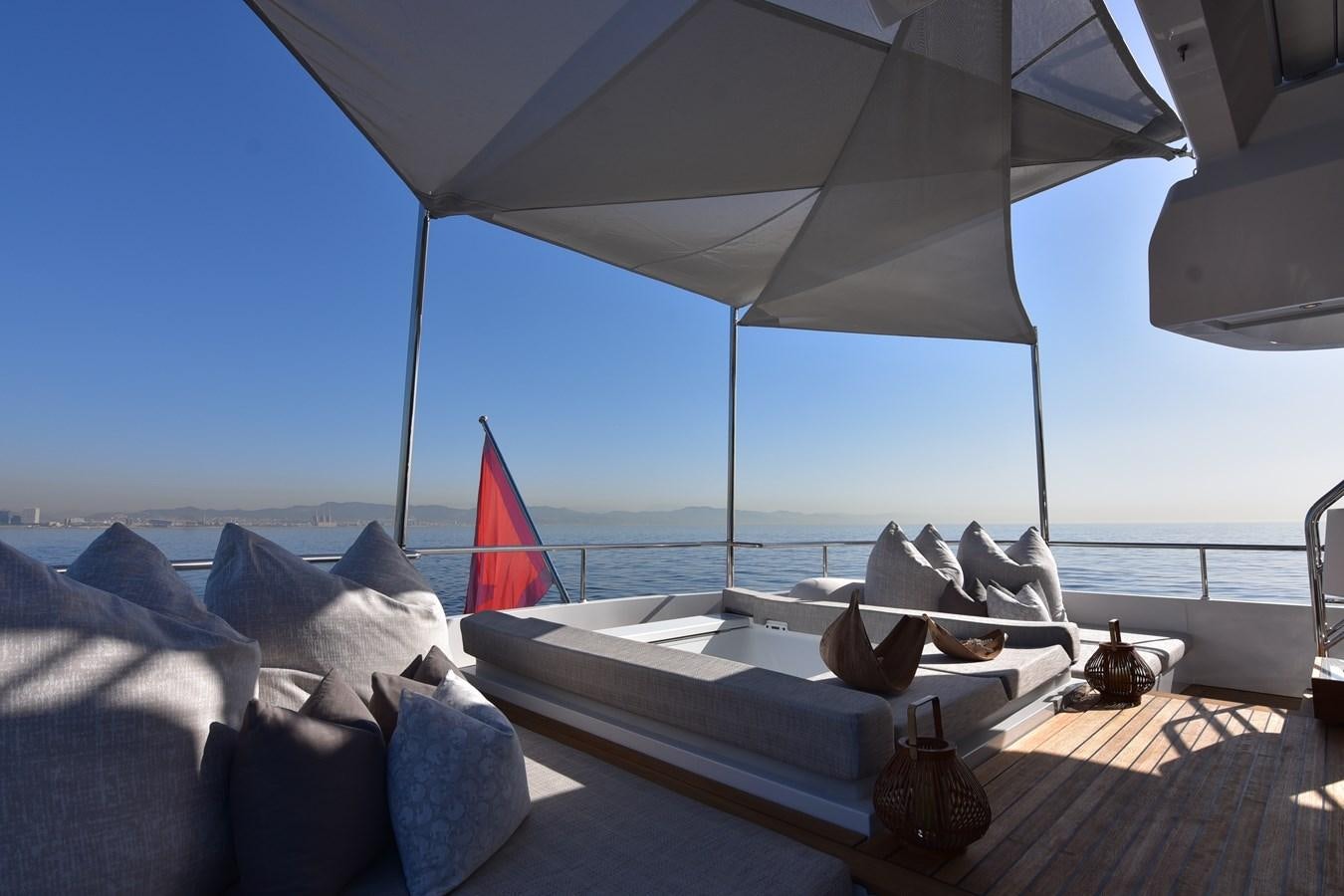 a boat on the water aboard LIFE SAGA Yacht for Sale