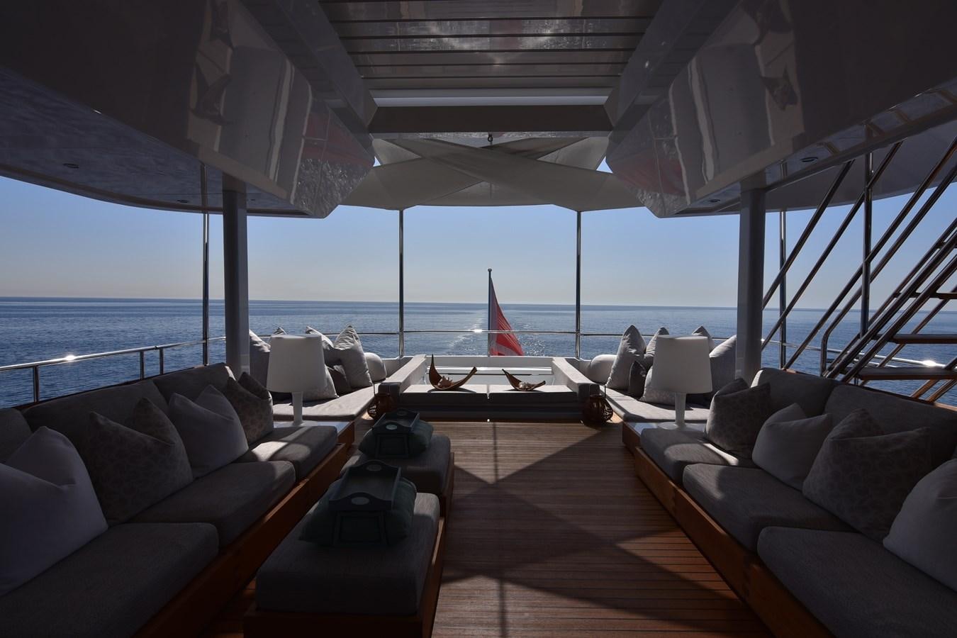 a boat on the water aboard LIFE SAGA Yacht for Sale