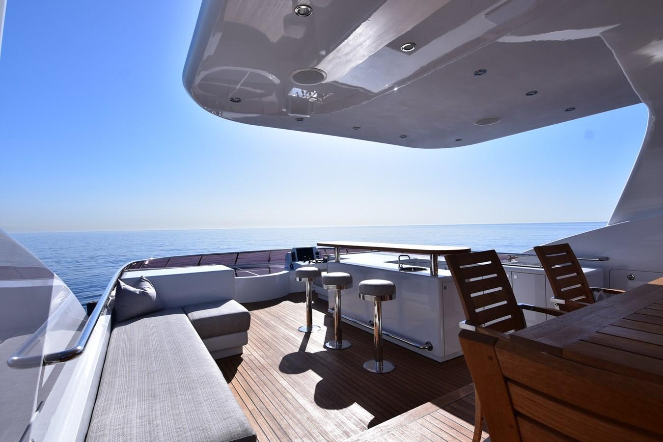 a boat on the water aboard LIFE SAGA Yacht for Sale