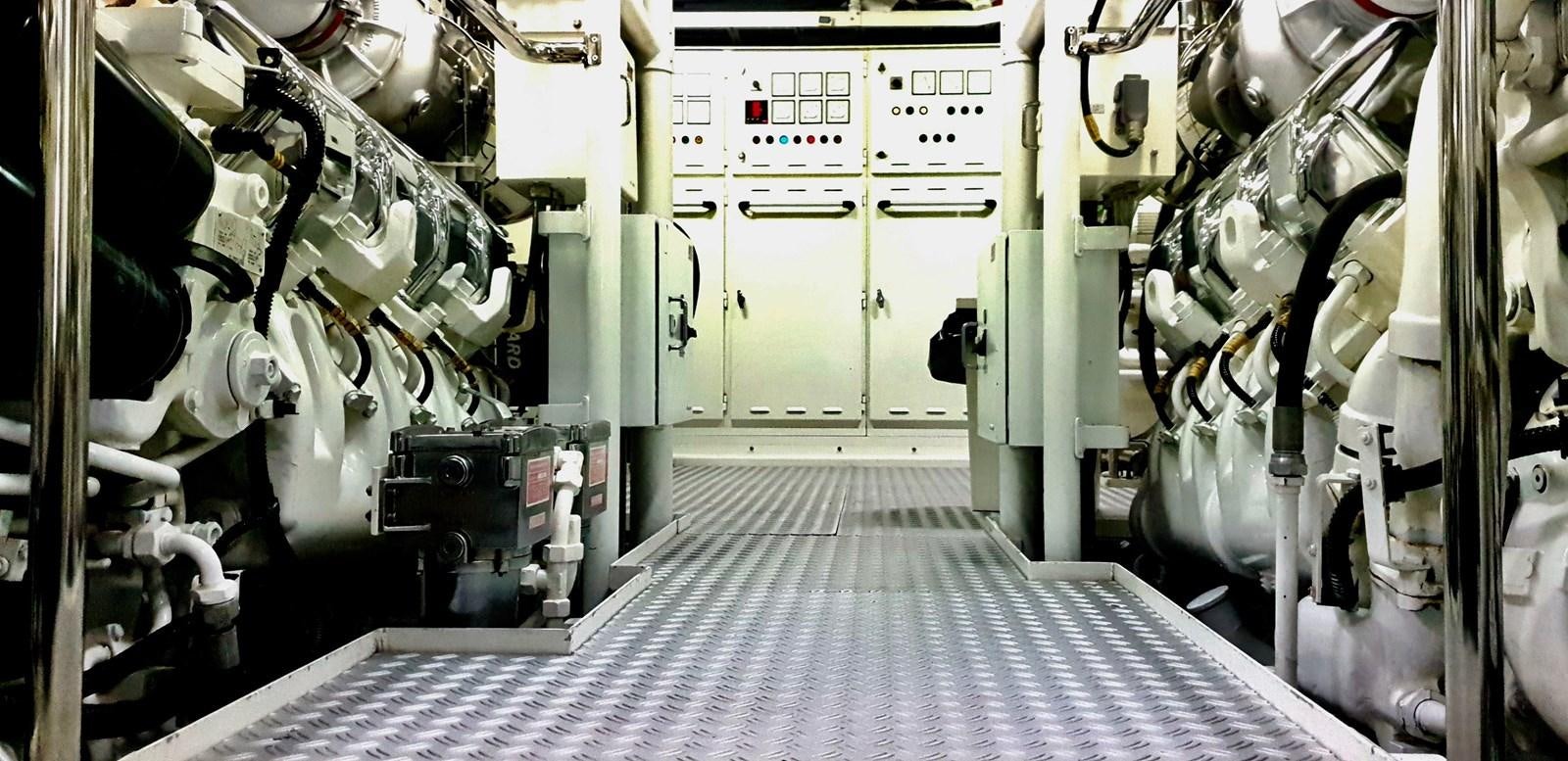 a room with machinery aboard LIFE SAGA Yacht for Sale