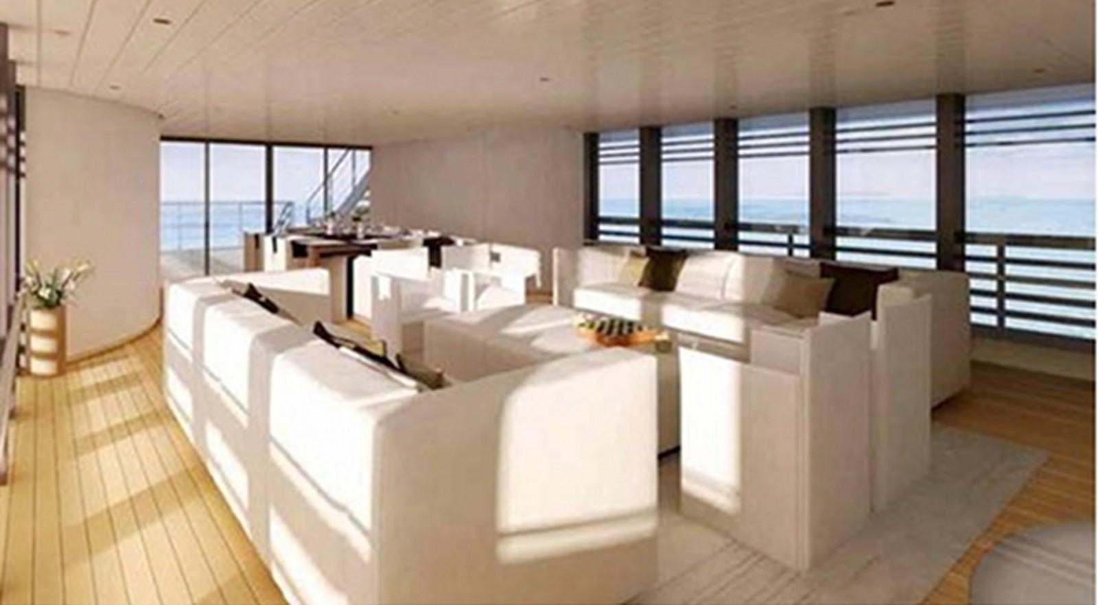 a room with white cabinets and a large window aboard OCEAN SAPPHIRE Yacht for Sale