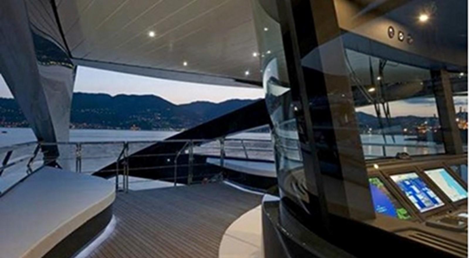 inside of a space ship aboard OCEAN SAPPHIRE Yacht for Sale