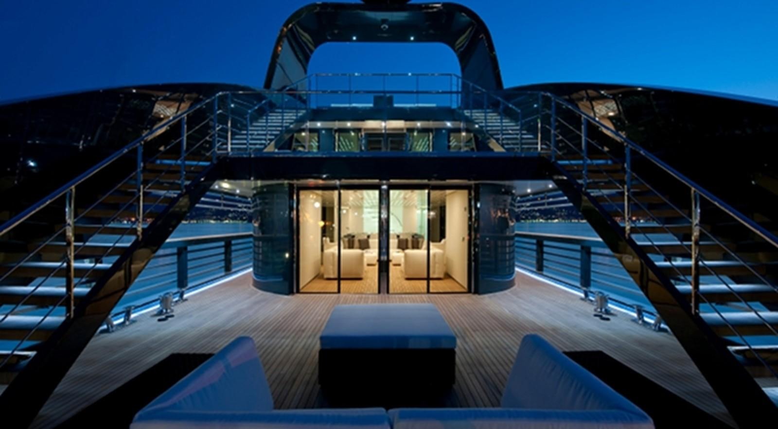 a boat on a boat aboard OCEAN SAPPHIRE Yacht for Sale