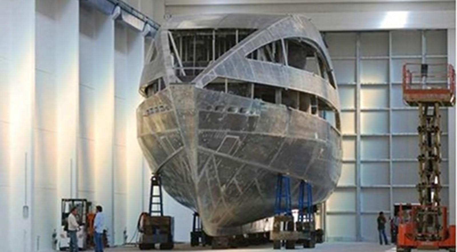 a large space ship in a room aboard OCEAN SAPPHIRE Yacht for Sale