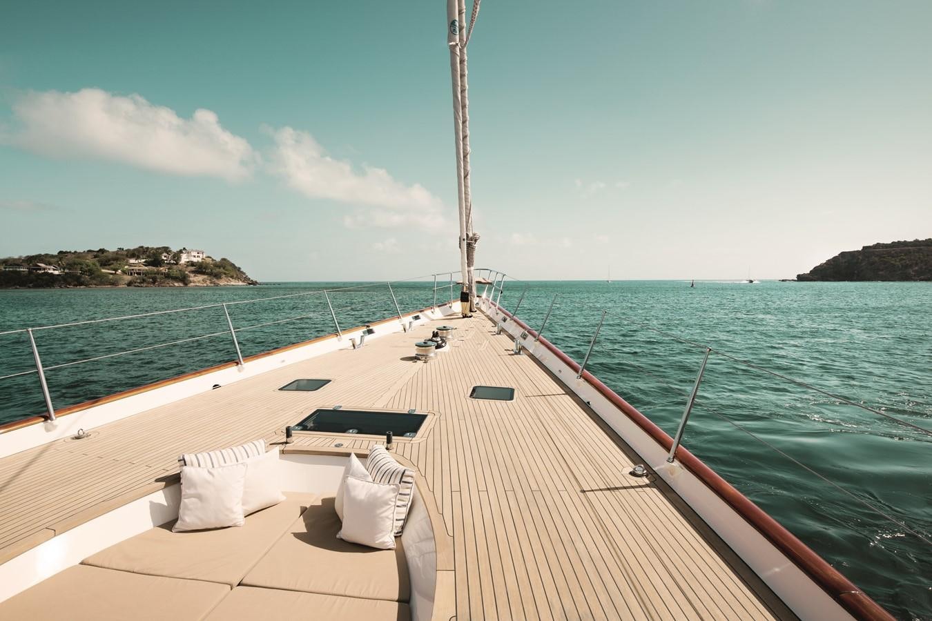 a deck on a boat aboard INMOCEAN Yacht for Sale