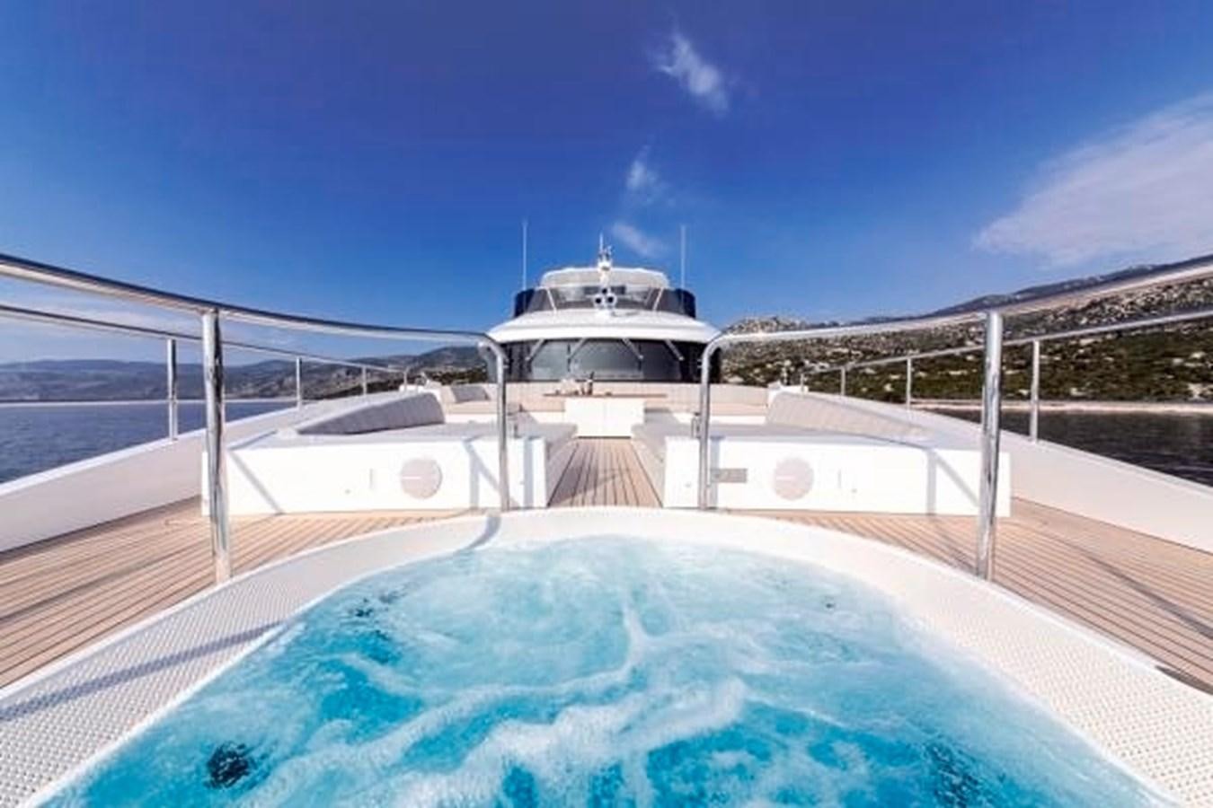 a large cruise ship in a pool aboard ORYX Yacht for Sale