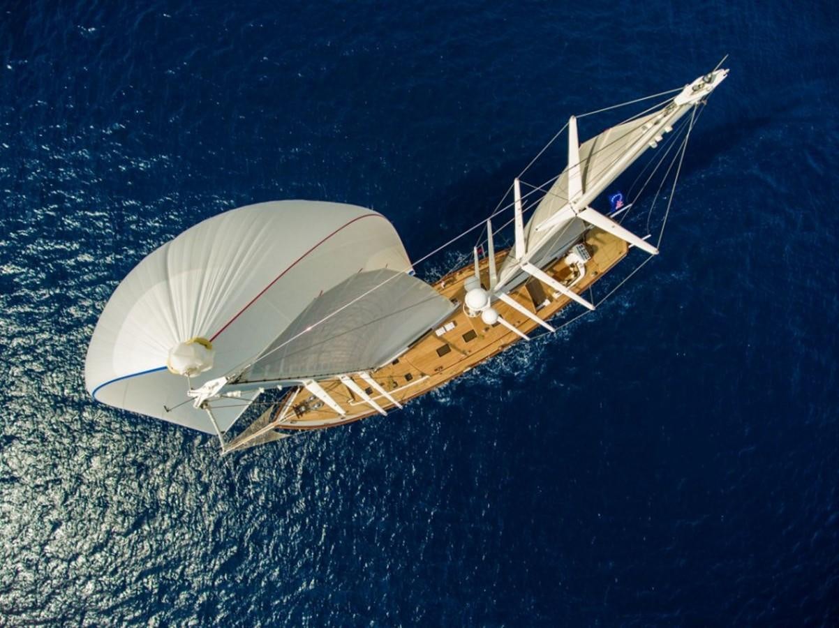 a satellite in space aboard ZANZIBA Yacht for Sale