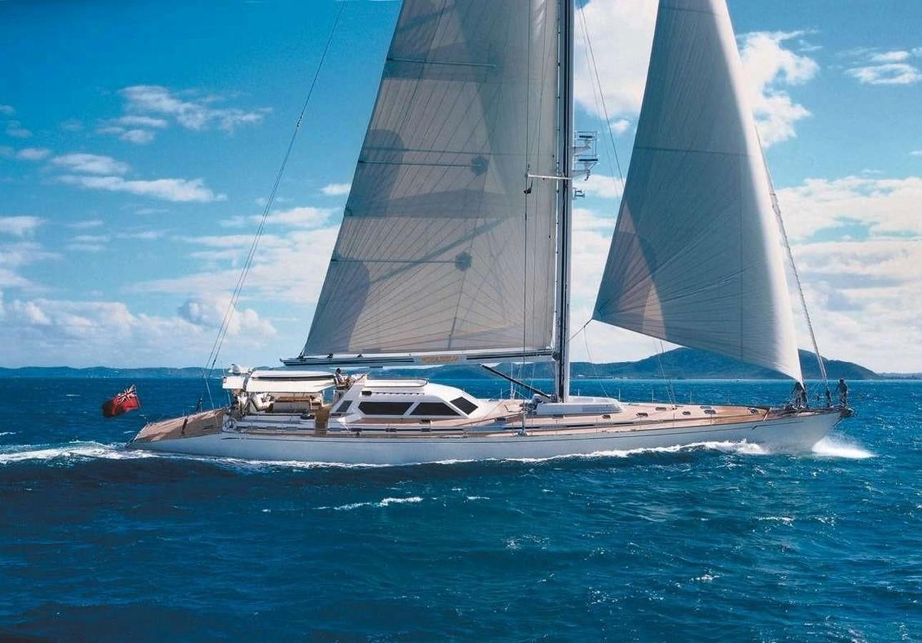a sailboat on the water aboard MIRABELLA Yacht for Sale