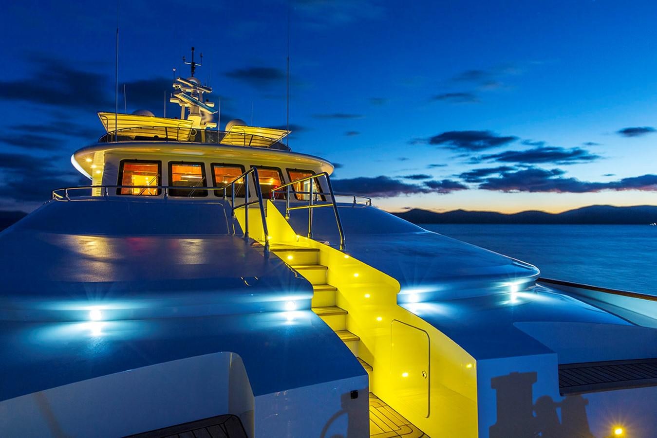 a boat on the water aboard SILENTWORLD Yacht for Sale