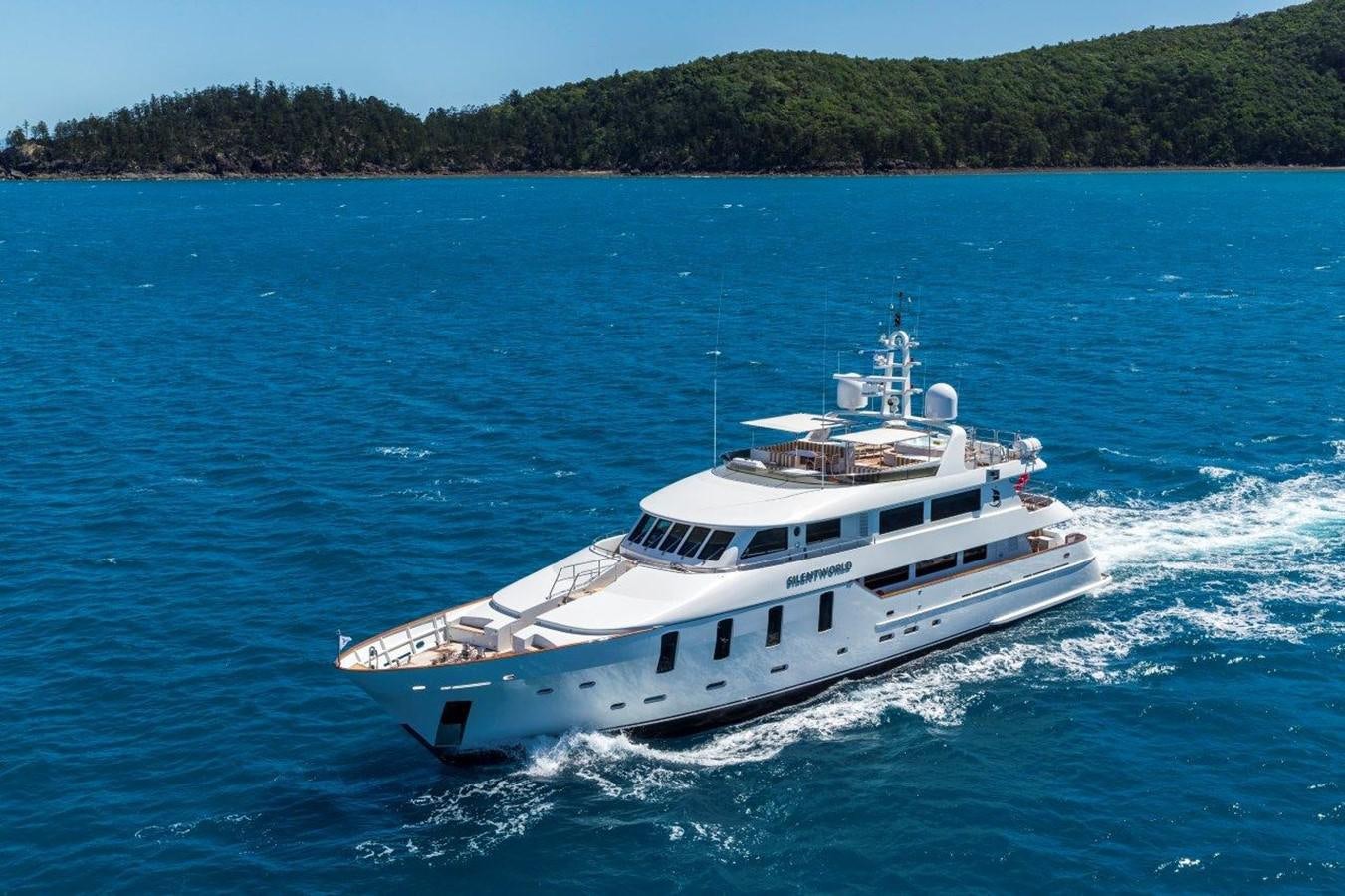 a boat on the water aboard SILENTWORLD Yacht for Sale