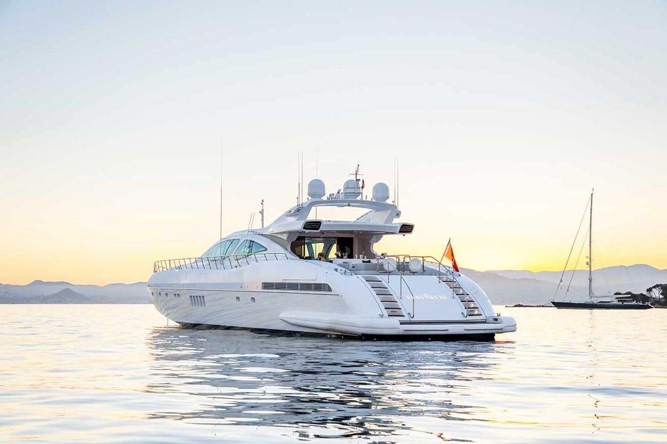a boat on the water aboard BEACHOUSE Yacht for Sale