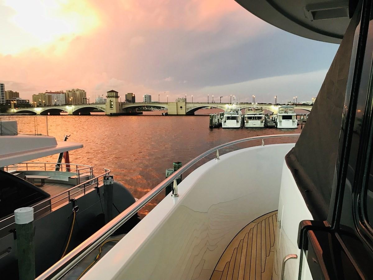 a boat on a river aboard RELENTLESS Yacht for Sale