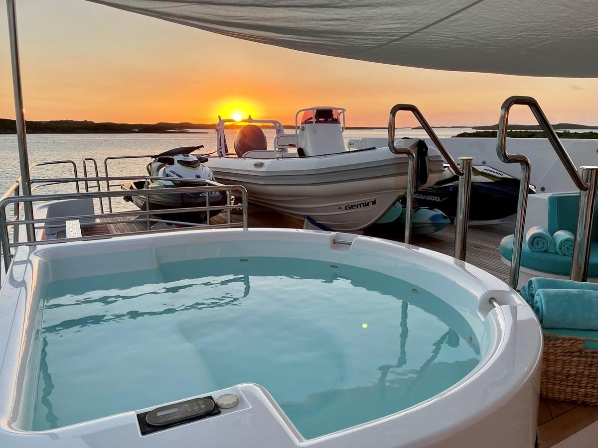 a boat on the water aboard RELENTLESS Yacht for Sale