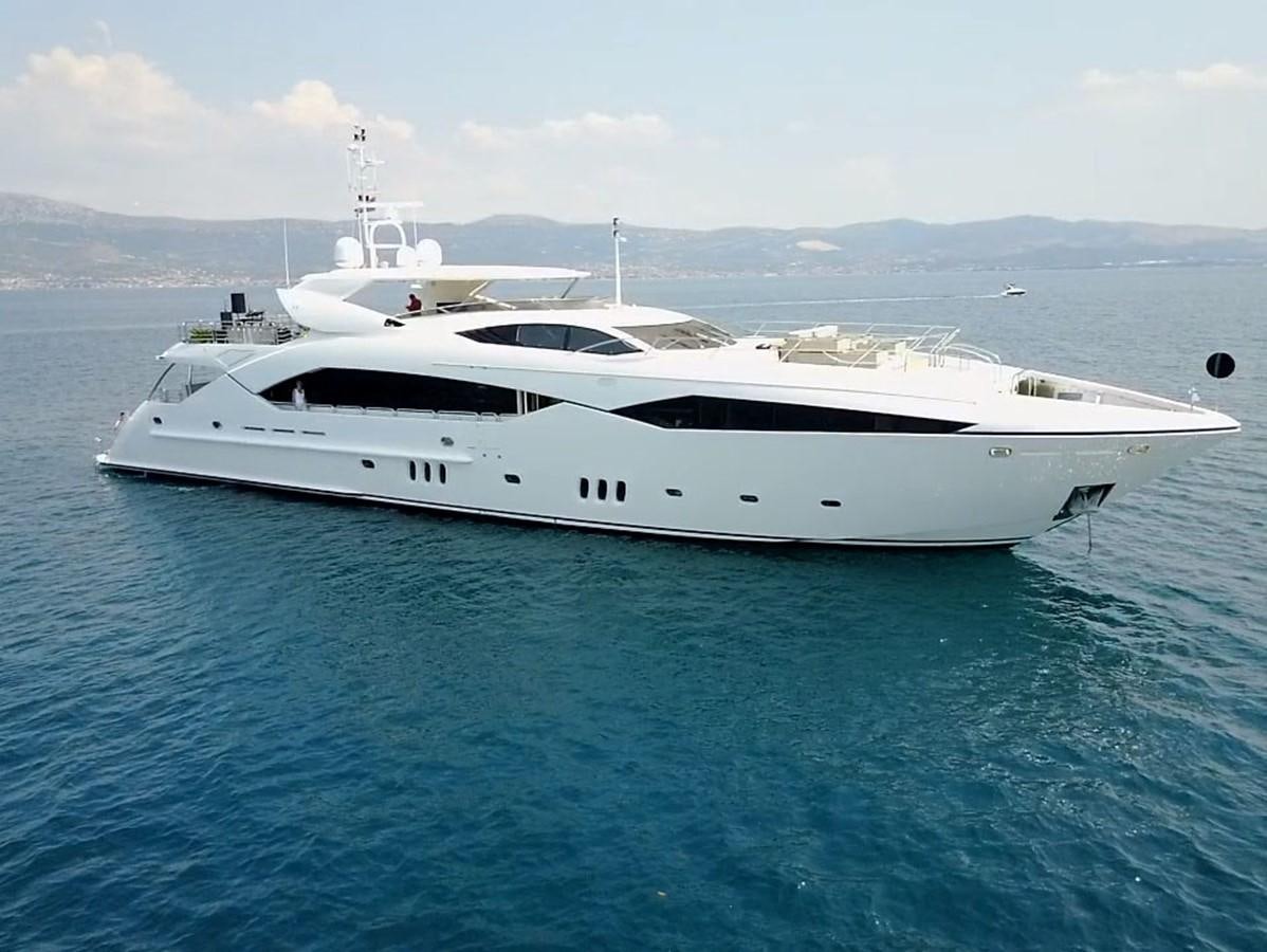 a white yacht in the water aboard REGULUS Yacht for Sale