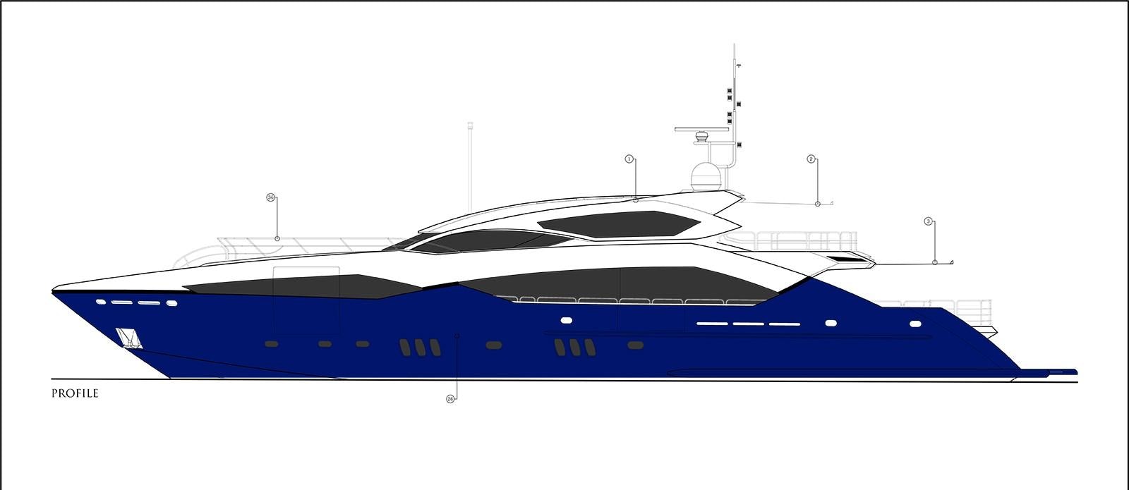 diagram aboard J & LI Yacht for Sale