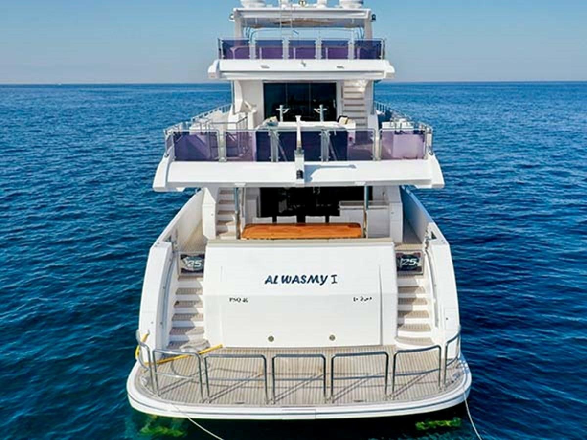 a boat in the water aboard AL WASMY I Yacht for Sale