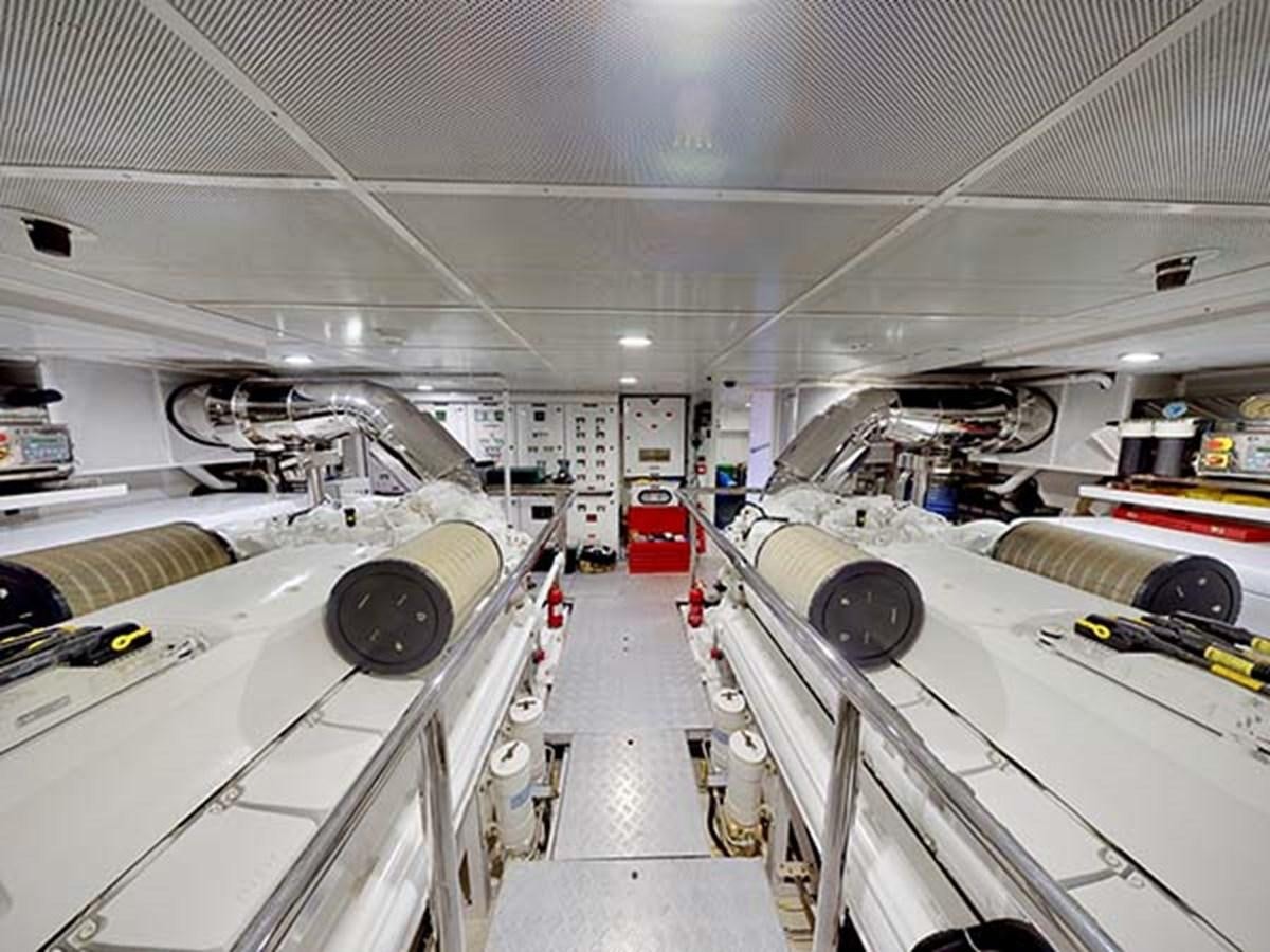 a room full of machines aboard AL WASMY I Yacht for Sale