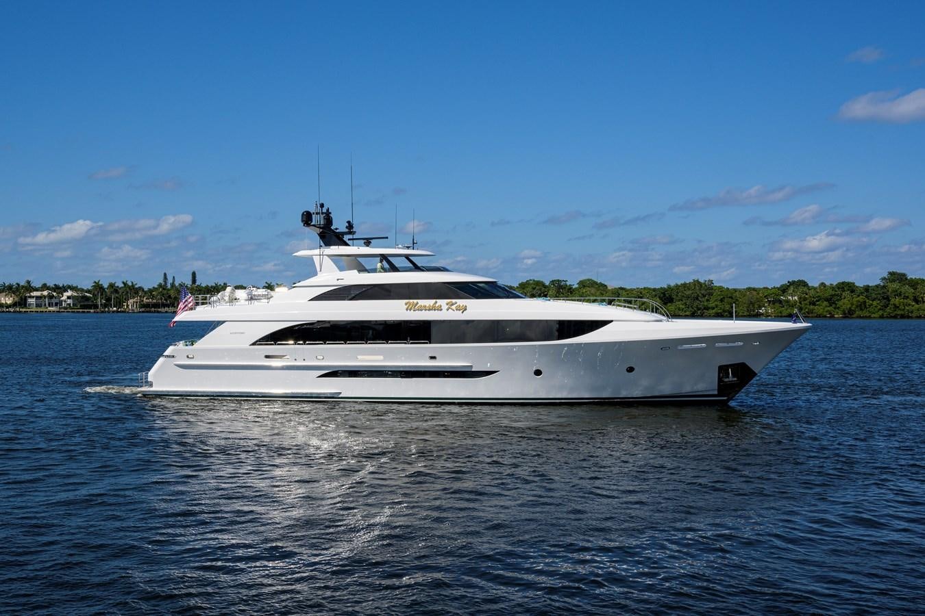 a white yacht on the water aboard MARSHA KAY Yacht for Sale