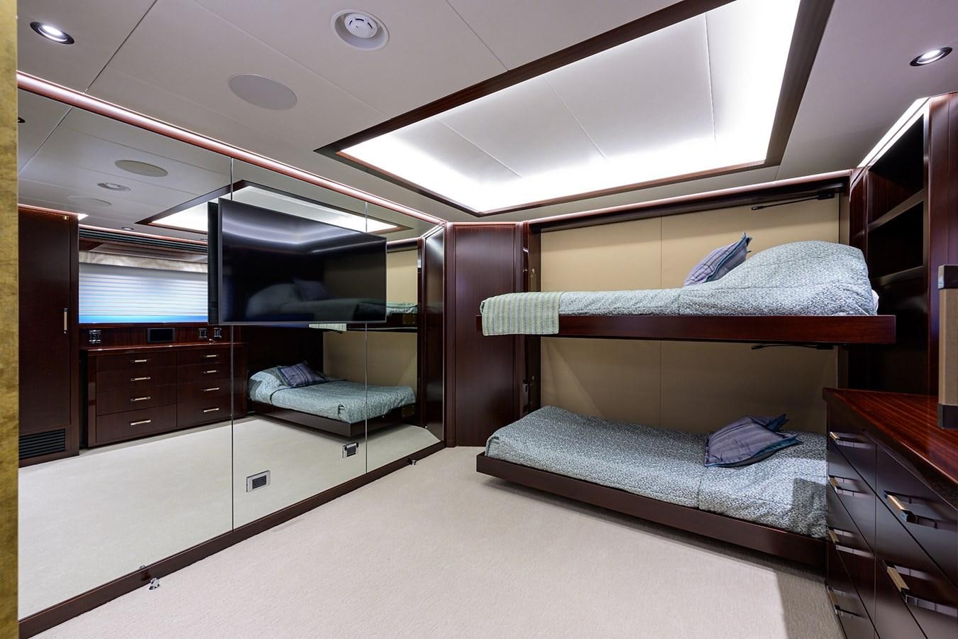 a room with bunk beds aboard MARSHA KAY Yacht for Sale
