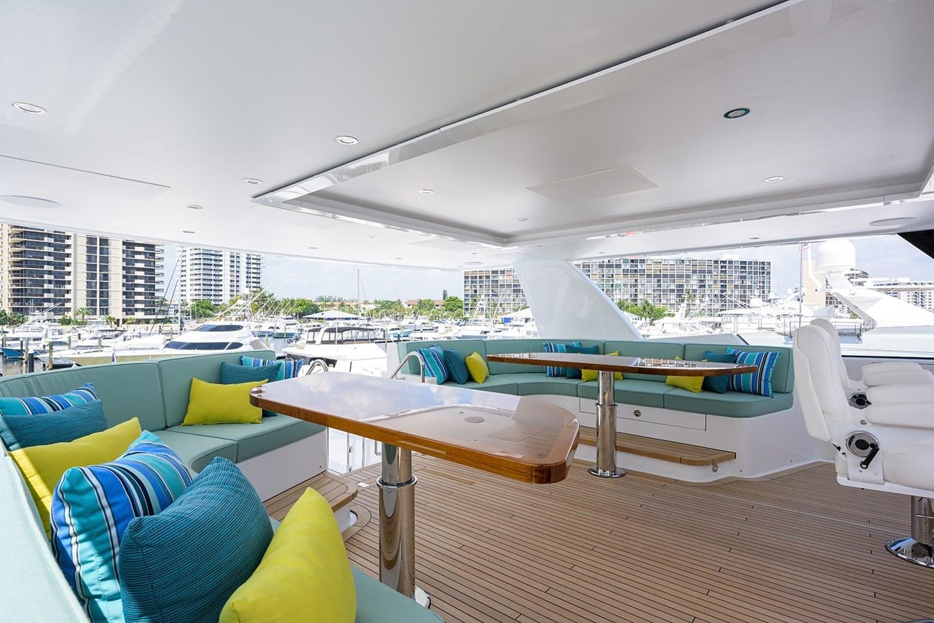 a boat on a deck aboard MARSHA KAY Yacht for Sale