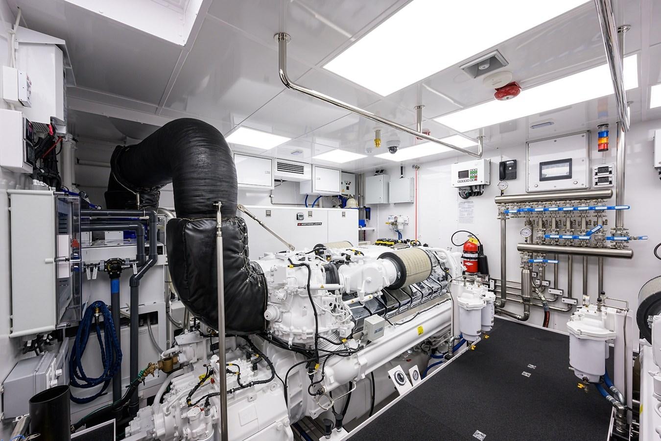 a machine in a room aboard MARSHA KAY Yacht for Sale