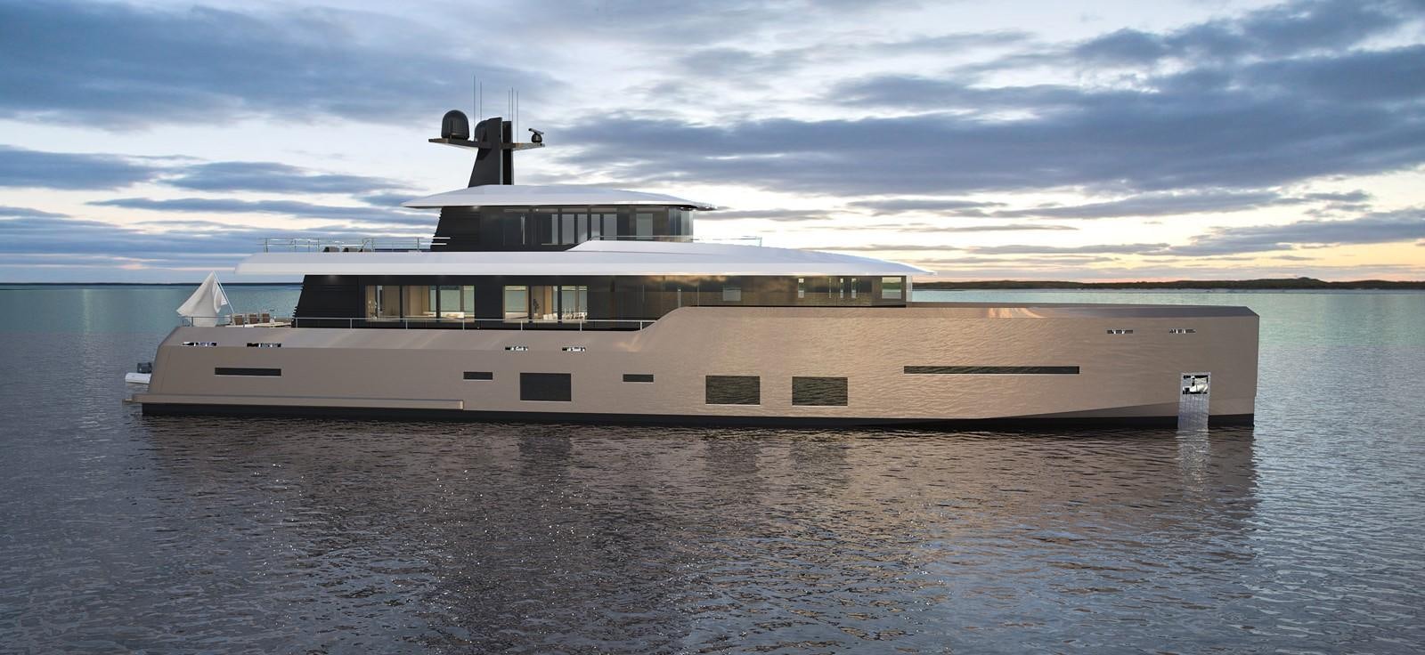 a large ship in the water aboard DARNET 38 M MODERN EXPLORER Yacht for Sale