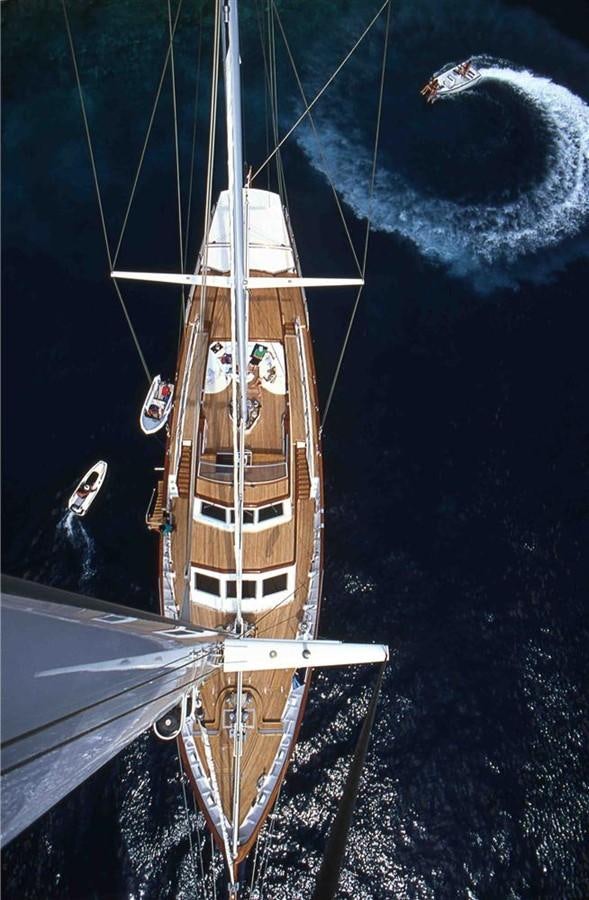 a space ship in outer space aboard ALTHEA Yacht for Sale