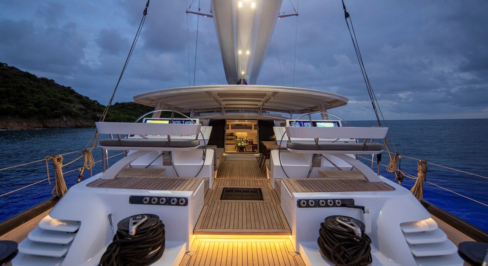 a boat on the water aboard RADIANCE Yacht for Sale