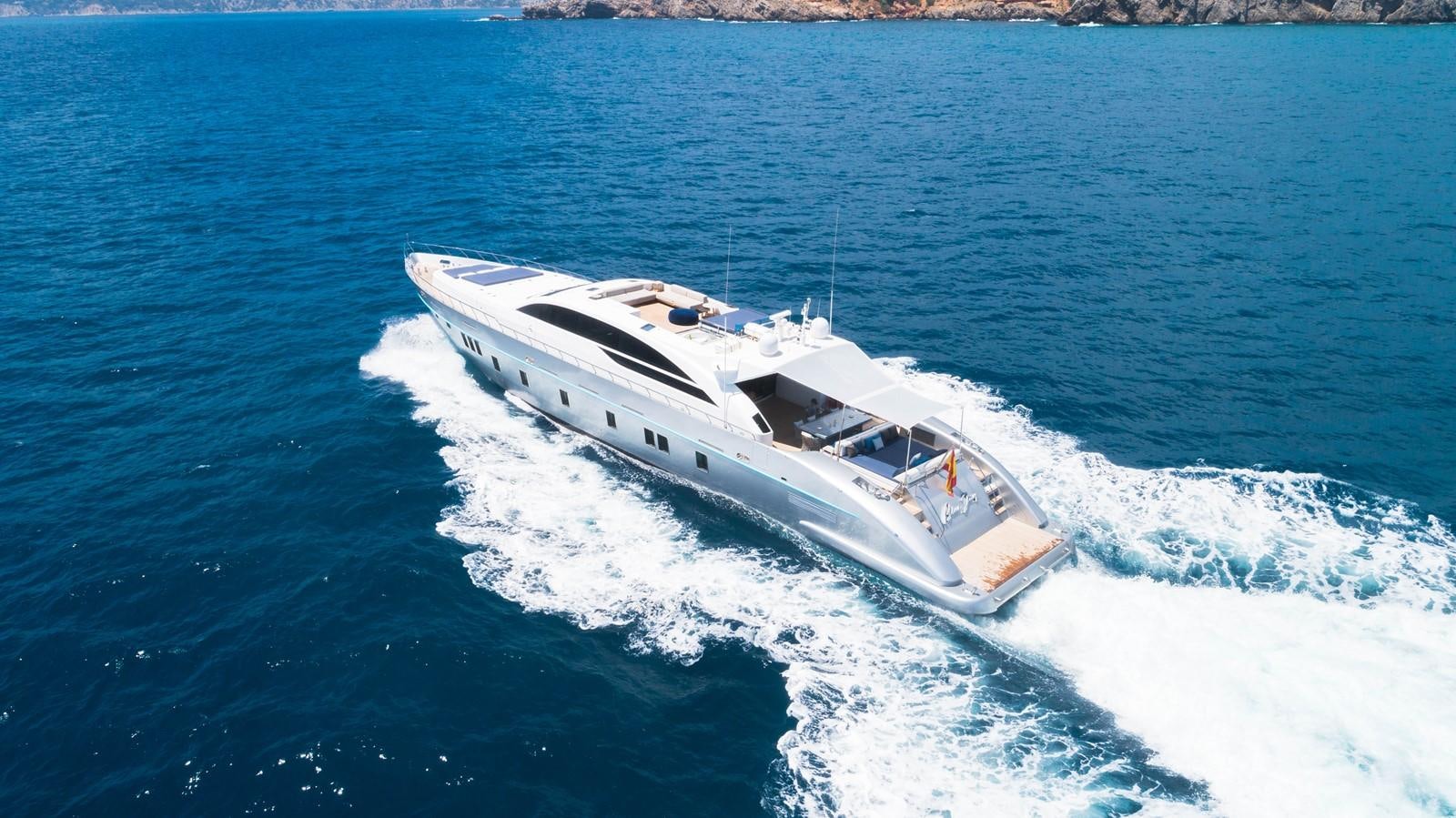 a boat on the water aboard EVA Yacht for Sale