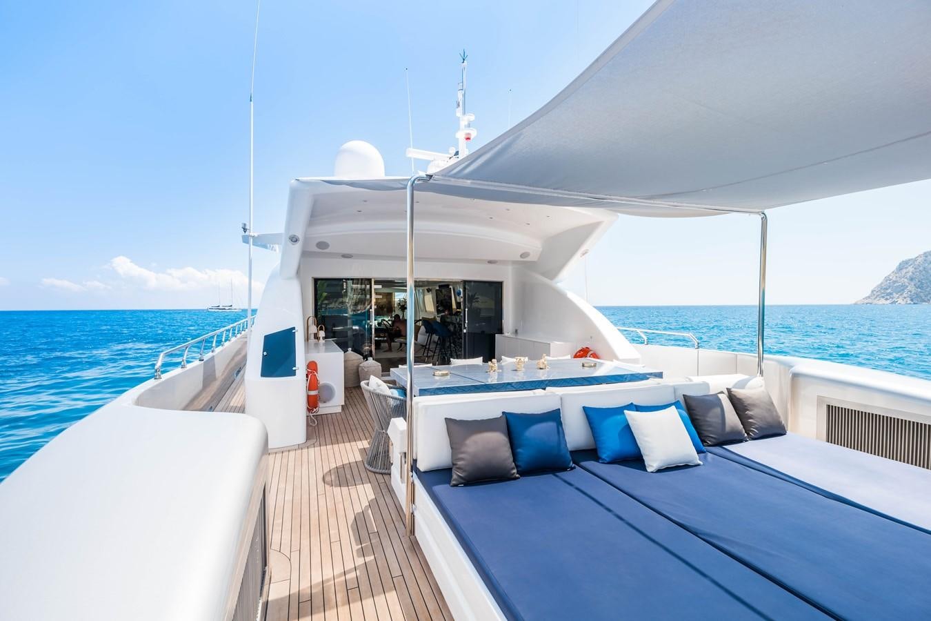 a boat on the water aboard EVA Yacht for Sale