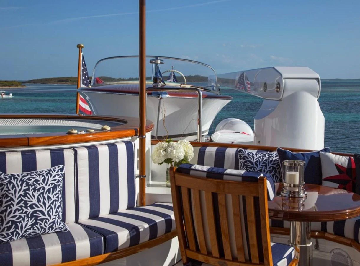 a boat on the water aboard LADY VICTORIA Yacht for Sale