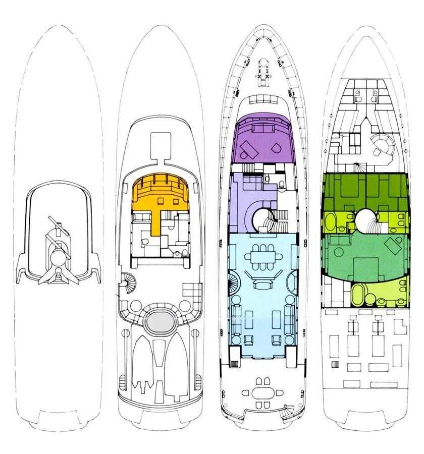 diagram aboard LADY VICTORIA Yacht for Sale