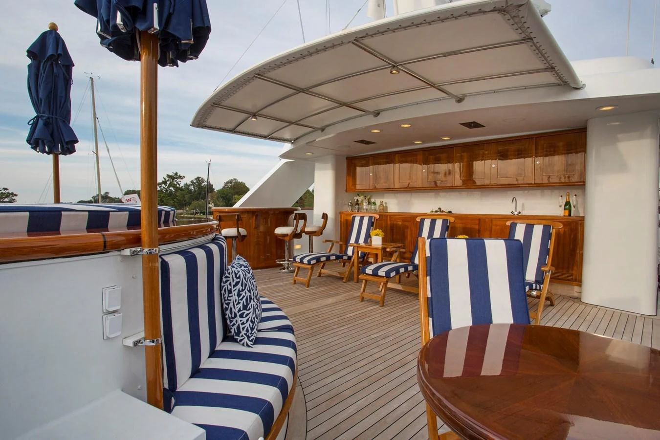 a boat on the water aboard LADY VICTORIA Yacht for Sale