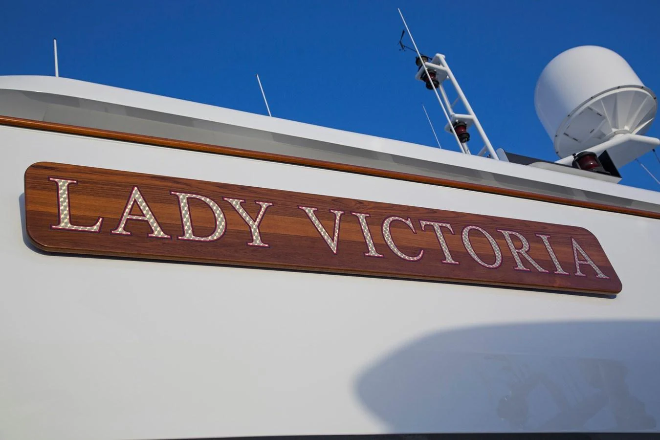 a close-up of a boat aboard LADY VICTORIA Yacht for Sale