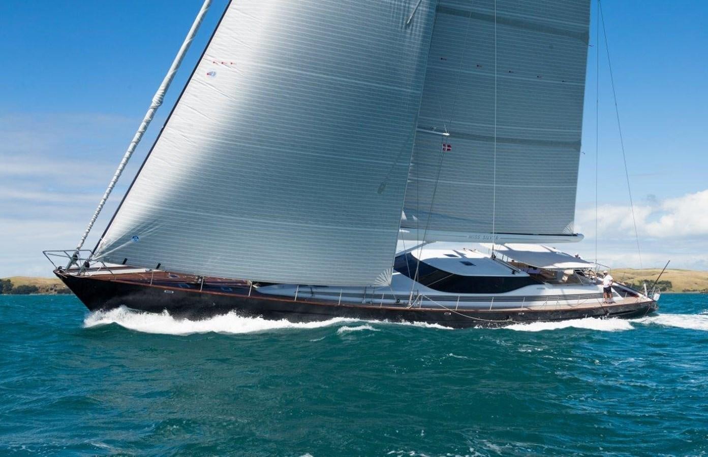 a boat on the water aboard MISS SILVER Yacht for Sale