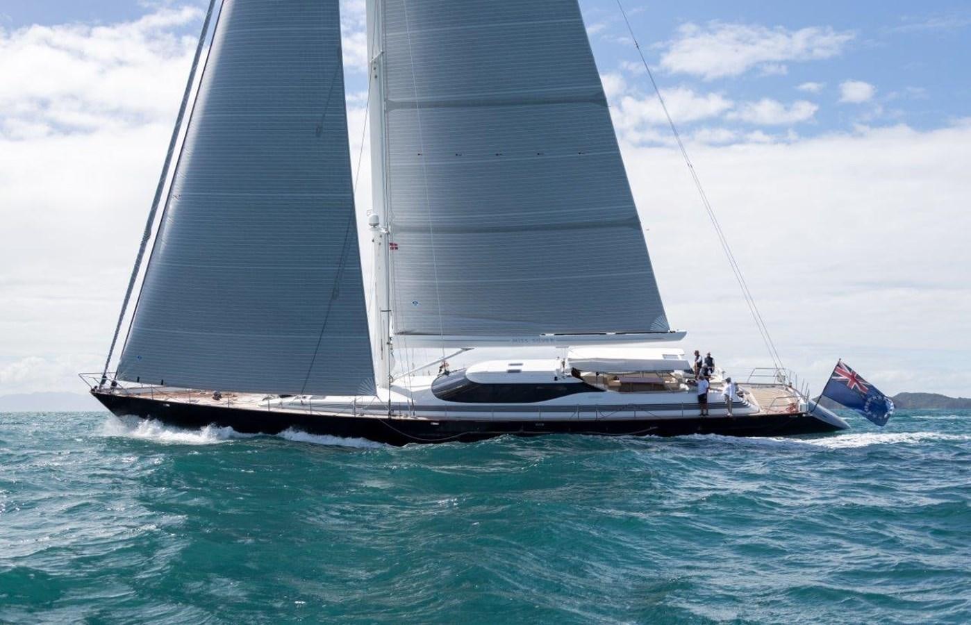 a boat sailing on the sea aboard MISS SILVER Yacht for Sale