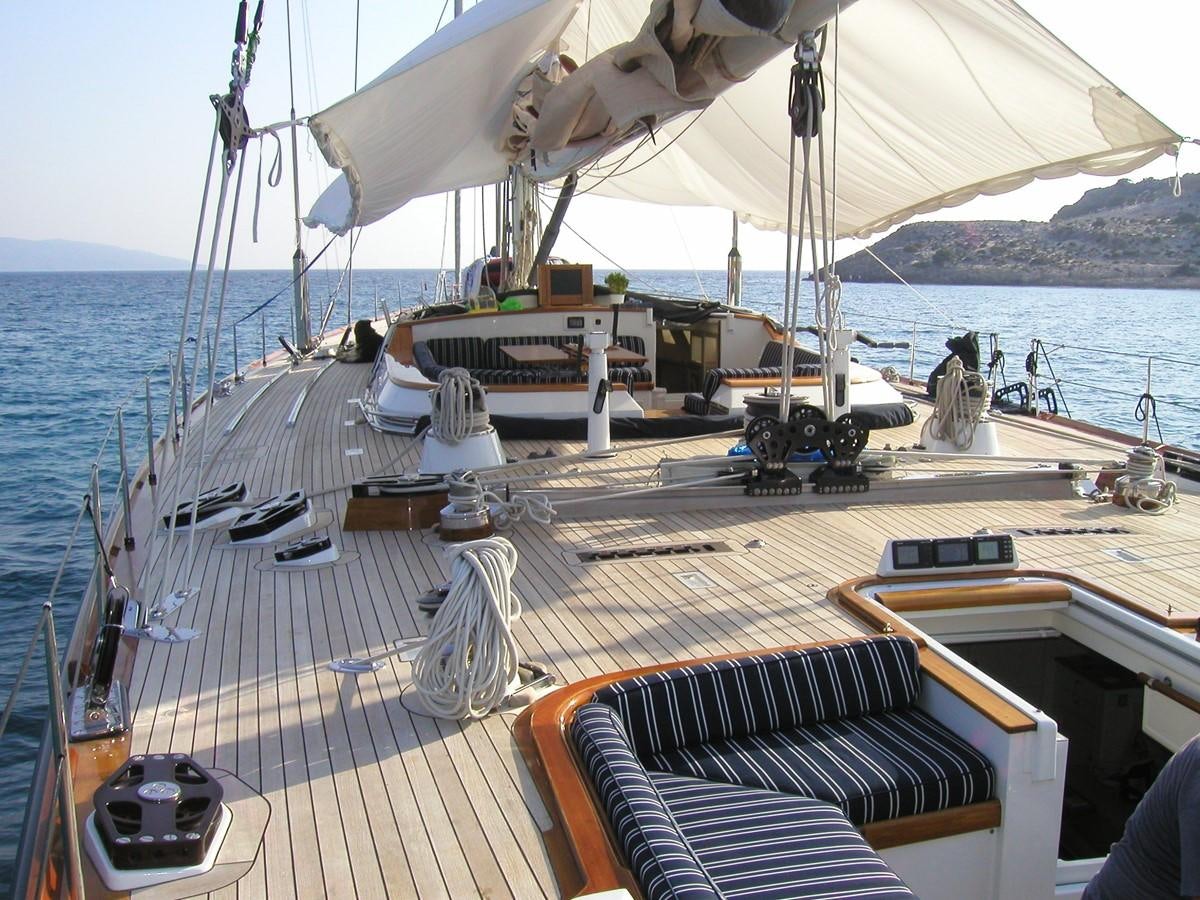 a boat on the water aboard INGENIOUS Yacht for Sale