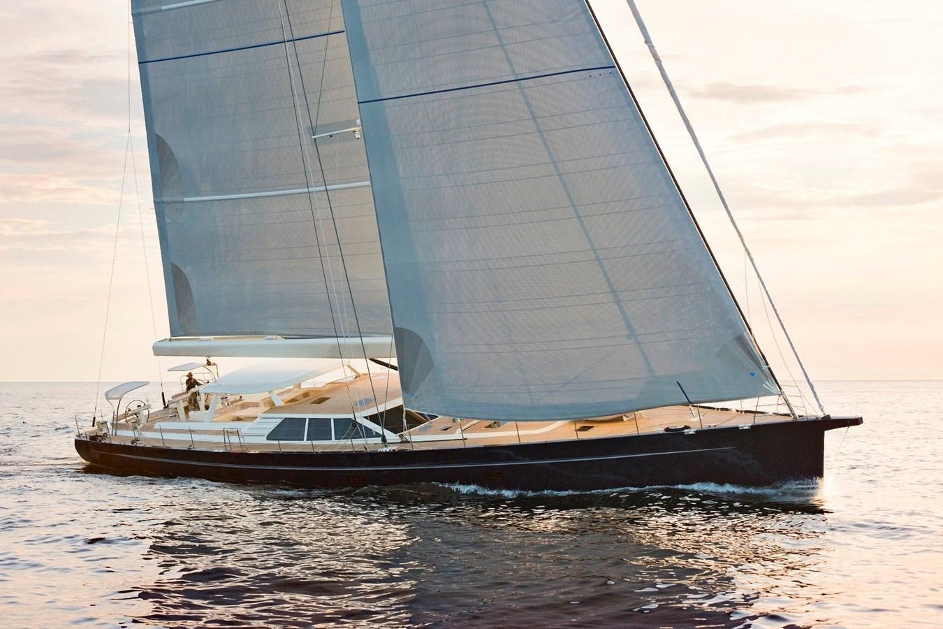 a sailboat on the water aboard LA VICTORIA Yacht for Sale