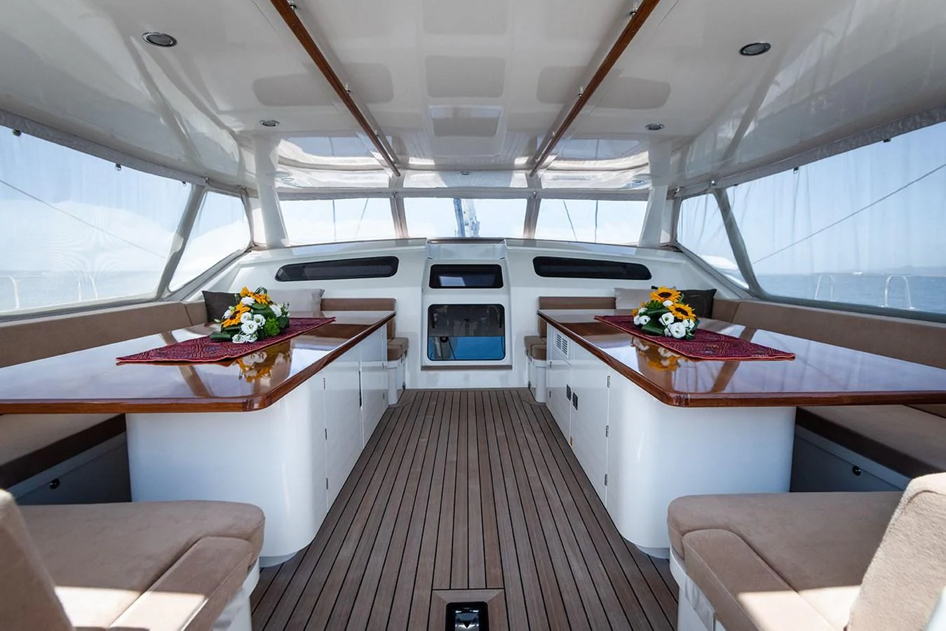 inside of a boat aboard PATH Yacht for Sale