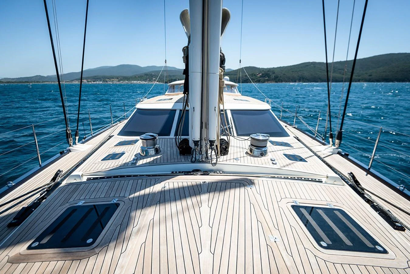 a boat on the water aboard PATH Yacht for Sale