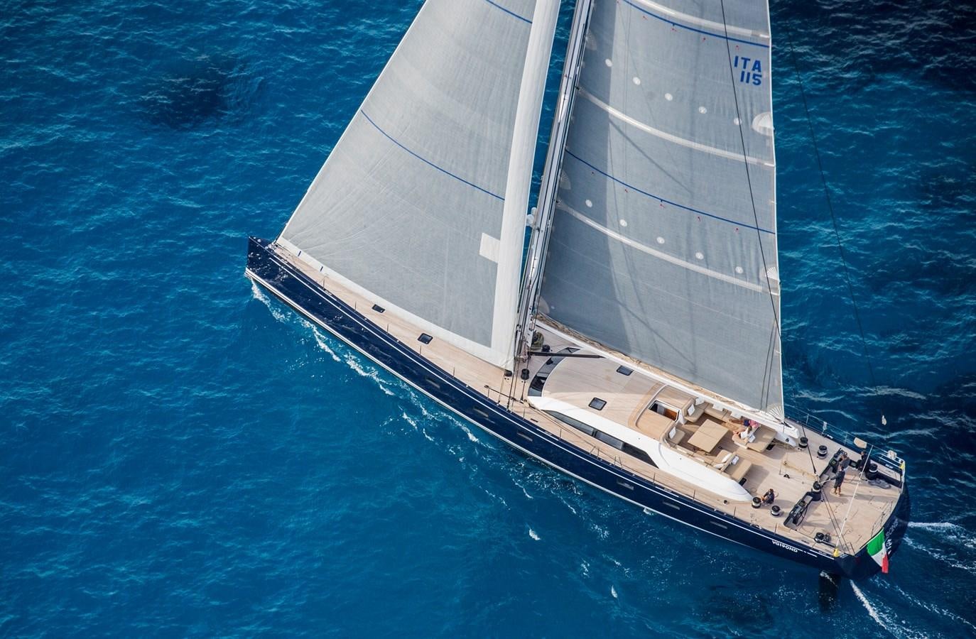 a sailboat in the water aboard SOLLEONE Yacht for Sale