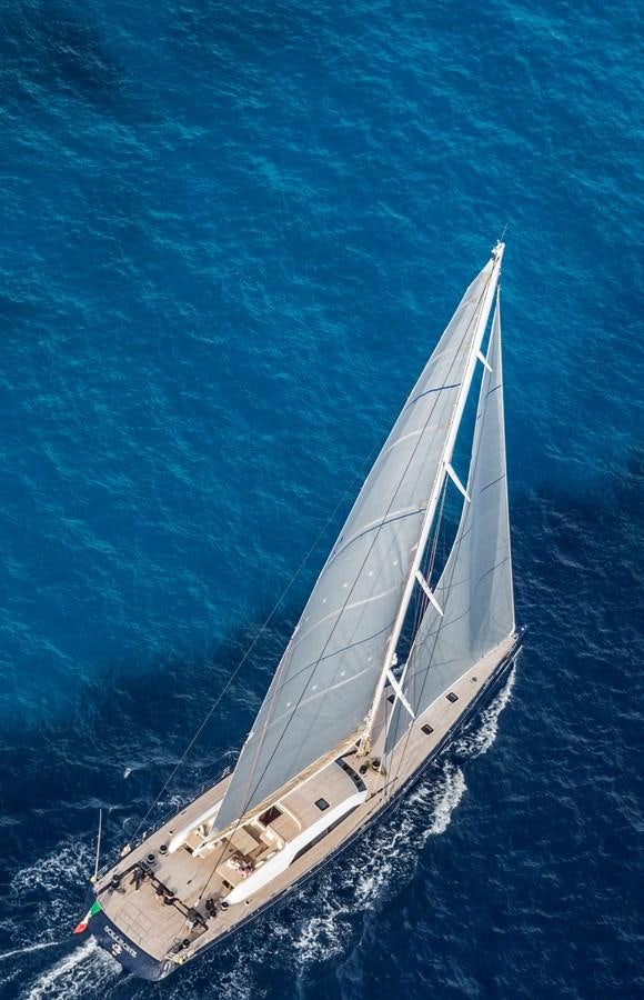 a sailboat in the water aboard SOLLEONE Yacht for Sale