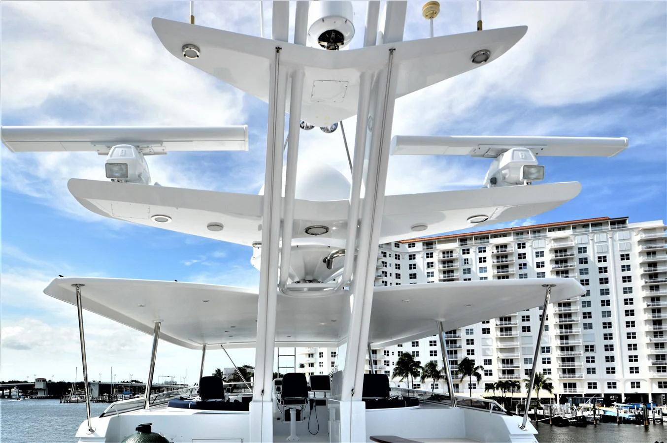 a large white building aboard MISS STEPHANIE Yacht for Sale