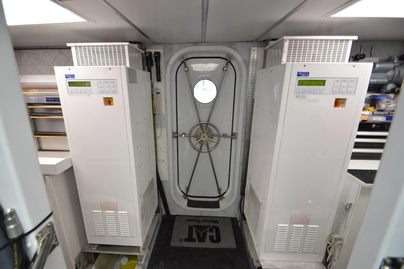 a row of white machines aboard MISS STEPHANIE Yacht for Sale