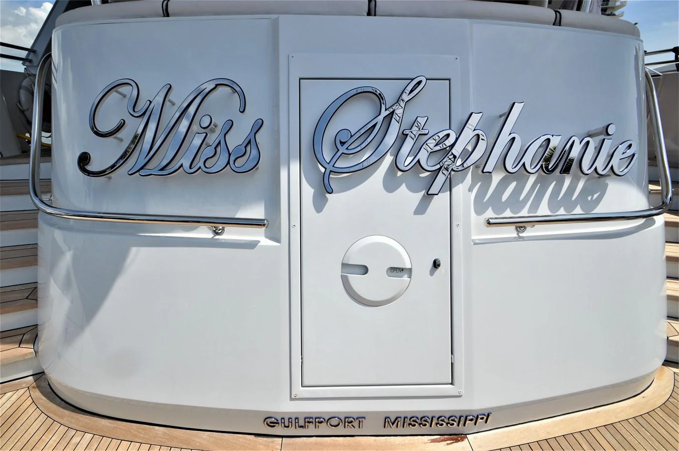 text, whiteboard aboard MISS STEPHANIE Yacht for Sale