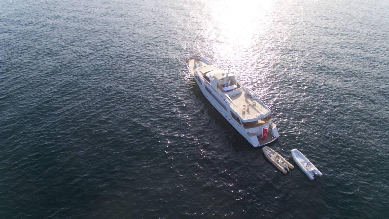 a boat in the water aboard INDIA Yacht for Sale